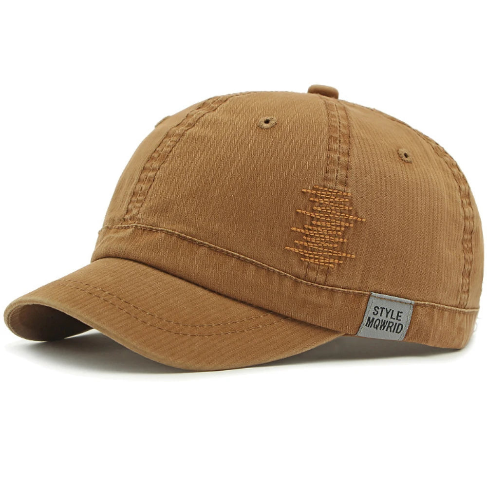 Keswick 6-Panel Cotton Cap in Caramel