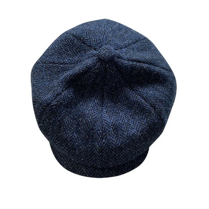Premium Harris Tweed Octagonal Newsboy Cap – 100% Pure Wool Heritage Collection | Urban Caps