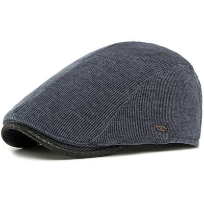 Rennes Corduroy Artist Beret in Navy Blue