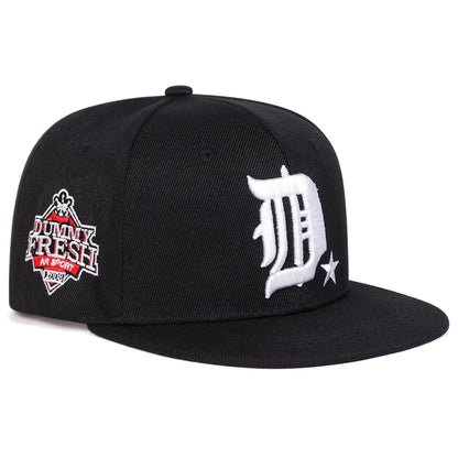 The Dalton | D Letter Fresh Embroidery Snapback Cap | Urban Caps NZ
