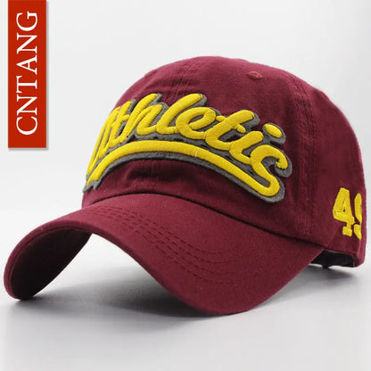 Big Letter Embroidered Baseball Cap | Casual Sports Cap | Urban Caps NZ