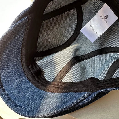 Sunderland Big-Fit Denim Newsboy Cap
