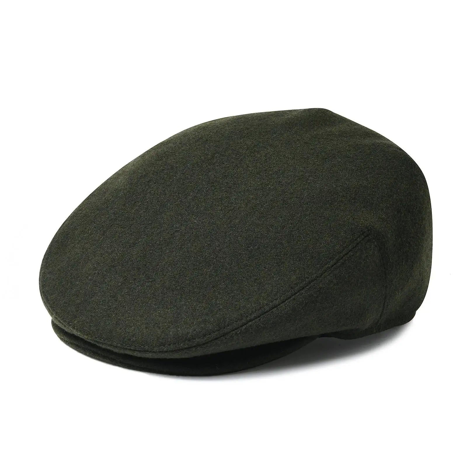The Gleneagles | Men's Herringbone Wool Blend Driving Flat Cap | Urban Caps NZ
