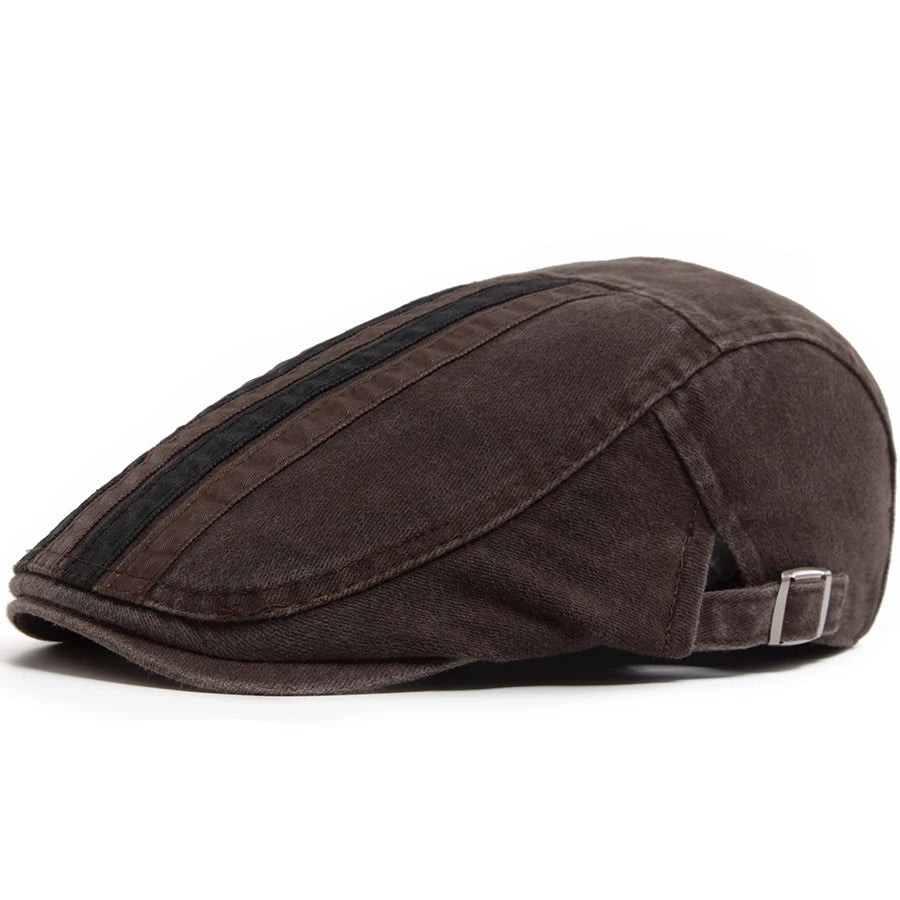Washed Patchwork Ivy Cap | Five Panel Flat Hat | Urban Caps NZ