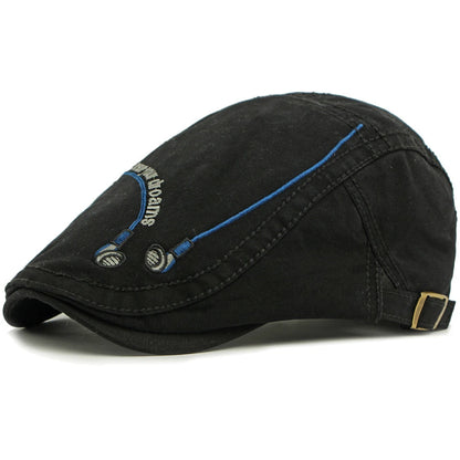 Malvern Cotton Ivy Cap in Navy Blue