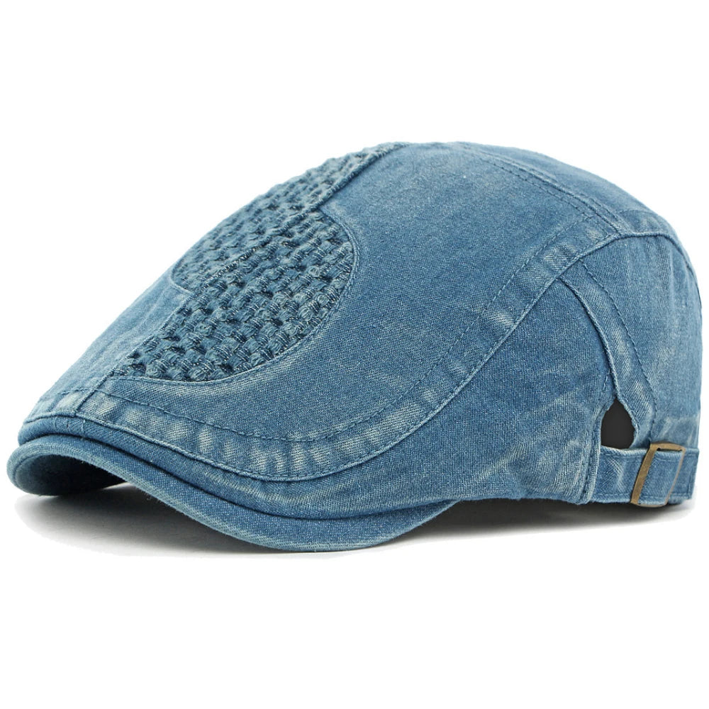 Winchester Geometric Artist Beret in Middle Blue