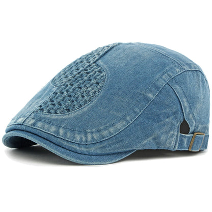 Winchester Geometric Artist Beret in Middle Blue
