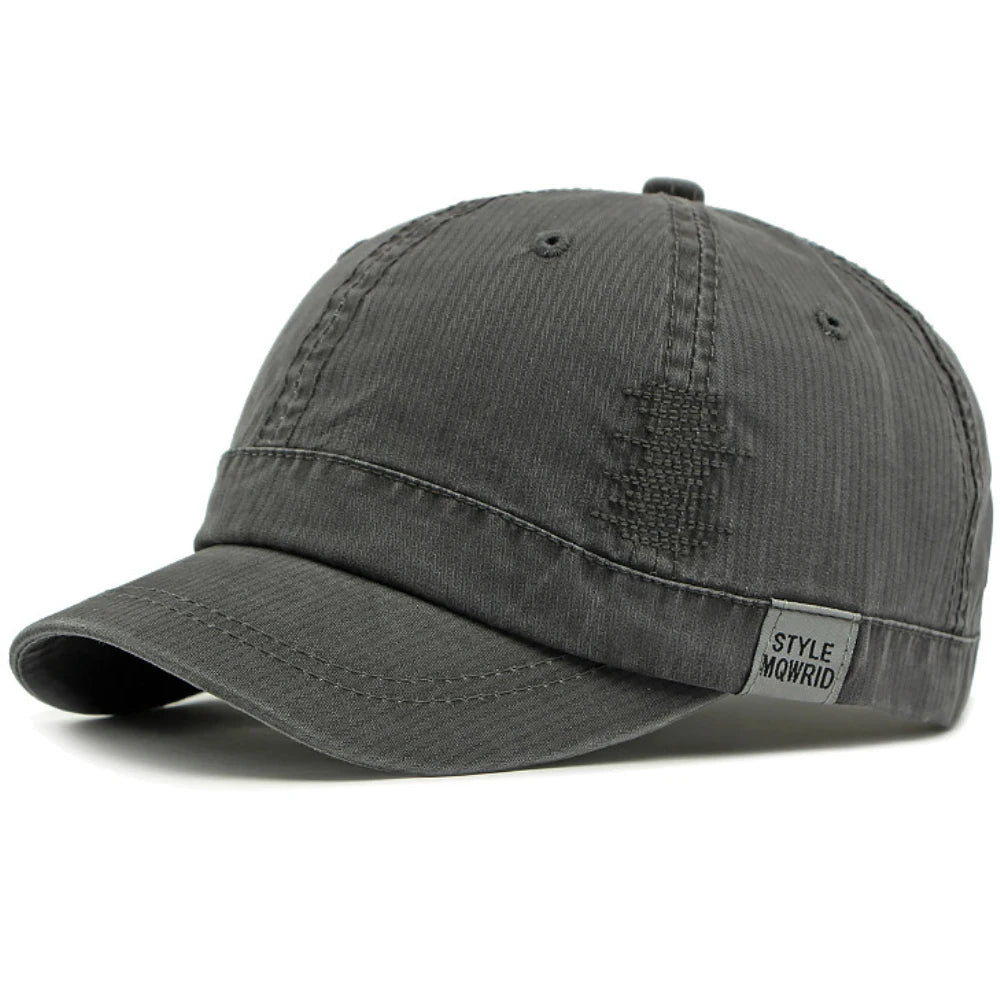 Keswick 6-Panel Cotton Cap in Gray