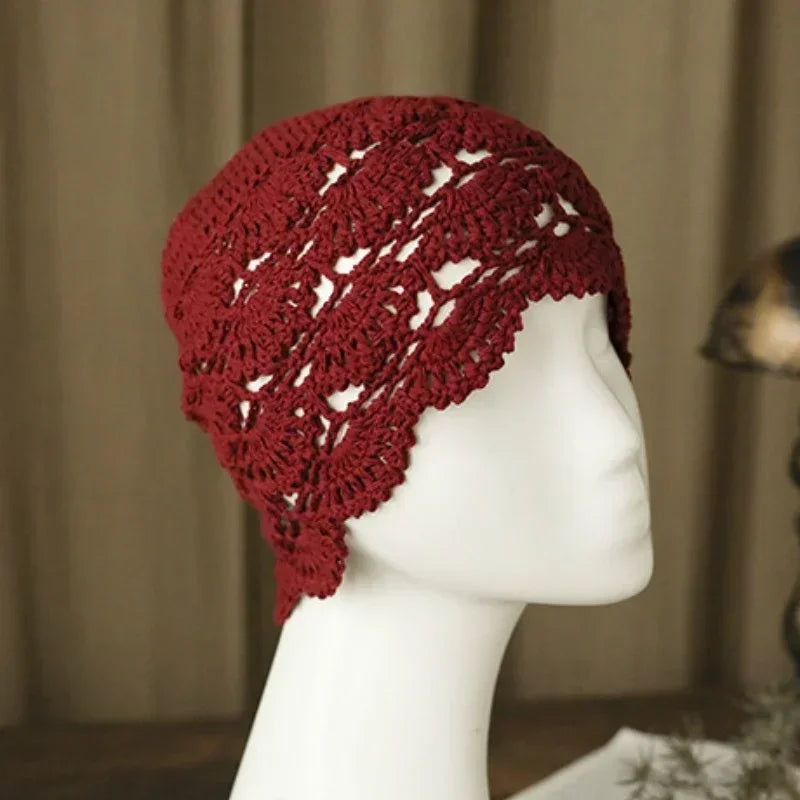 Rosewood Crochet Lace Cap