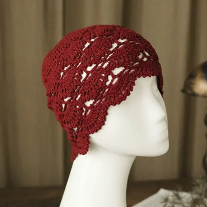 Rosewood Crochet Lace Cap