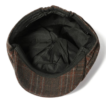 Nantes Plaid Wool Beret