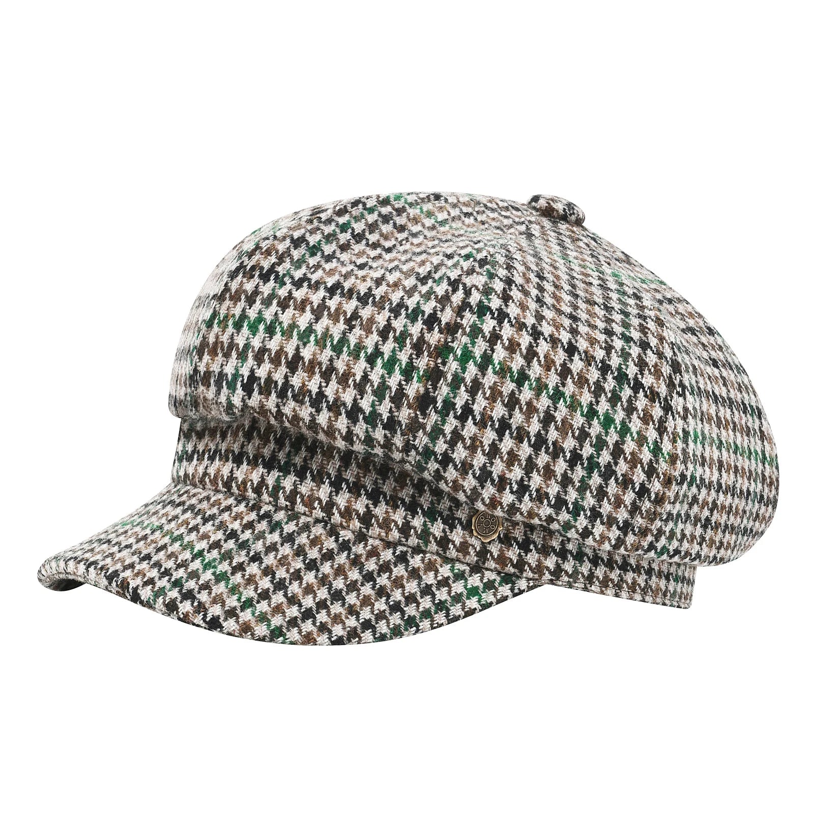 The Fiorentina | Women's Wool Tweed 8-Panel Newsboy Cap | Urban Caps NZ