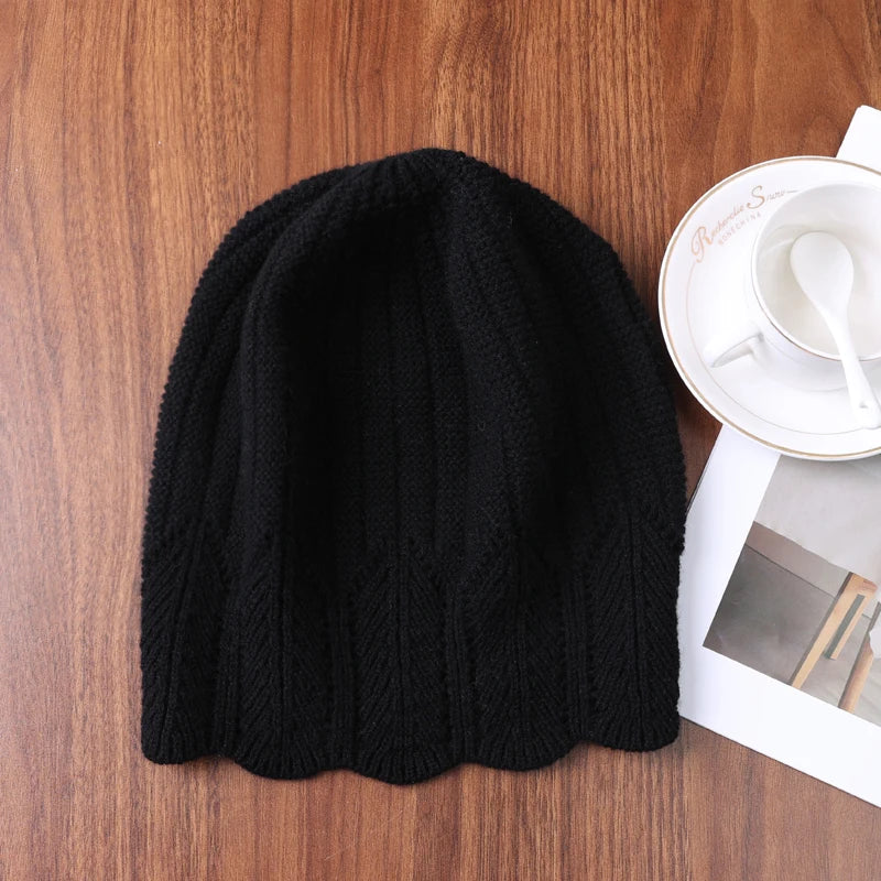 The Glencoe | 100% Wool Wavy Edge Knitted Winter Beanie | Urban Caps NZ
