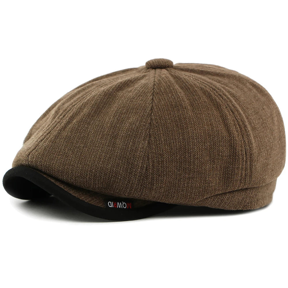 Conwy Wool Artist Beret in Coffee