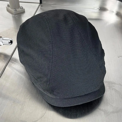 Torino XL Cotton Flat Cap – Extra Large Newsboy Cap for Men & Women (55–65cm)