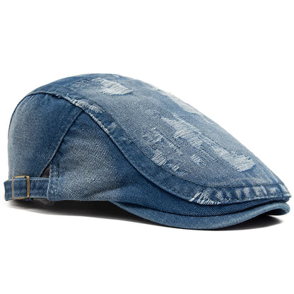 Vintage Denim Ivy Cap | Country Casual Flat Cap | Urban Caps NZ