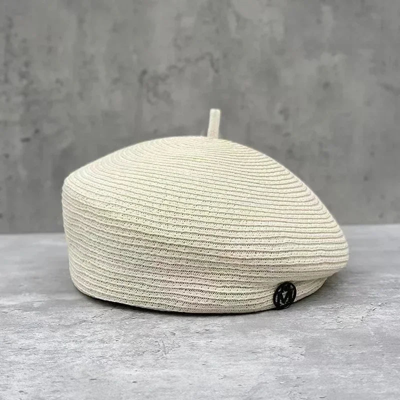Mayfair Straw Fedora in Milky White Fine Gra
