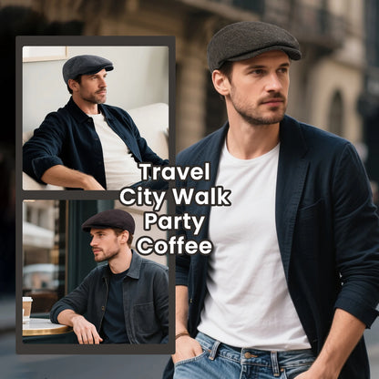 The Dunmore | Men's Wool Blend XL/XXL Ivy Newsboy Cap | Urban Caps NZ