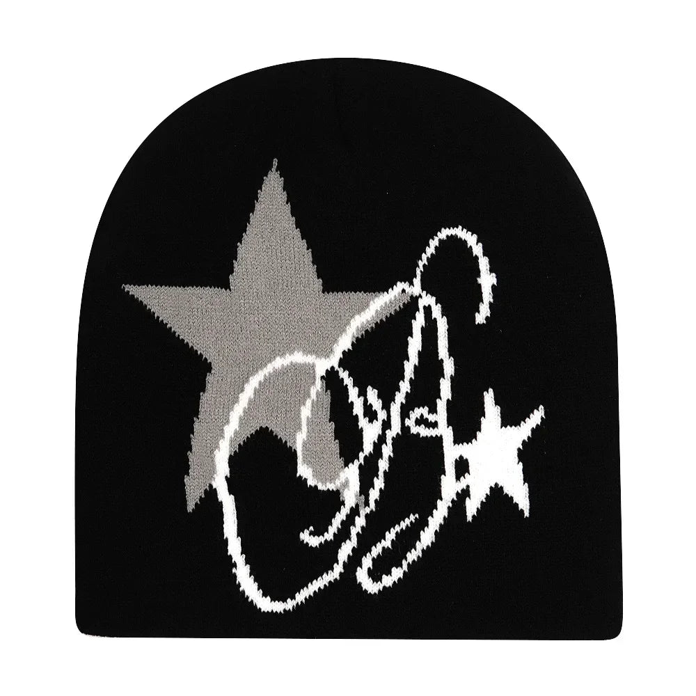 The Skullcap | Y2K Letter Knitted Hip Hop Beanie | Urban Caps NZ