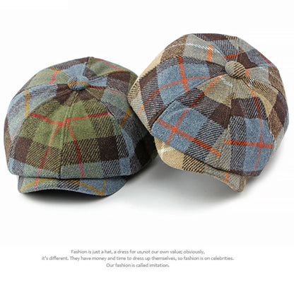 Monmouth Plaid Wool Beret