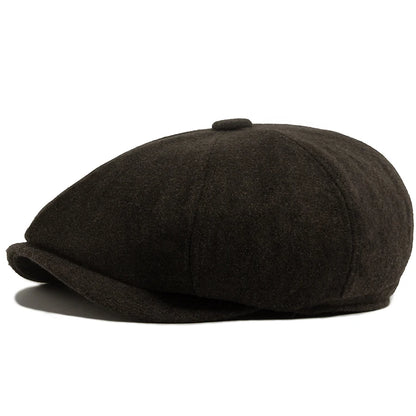 Woollen Cloth Newsboy Cap | Warm British Heritage Cap | Urban Caps NZ