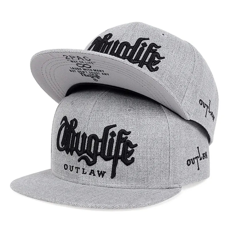 The Ladbroke | Thug Life Embroidery Unisex Snapback Cap | Urban Caps NZ