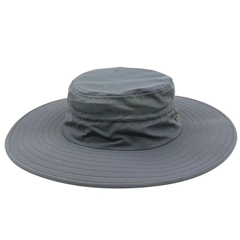 Explorer Big-Fit Sun Hat in Gray