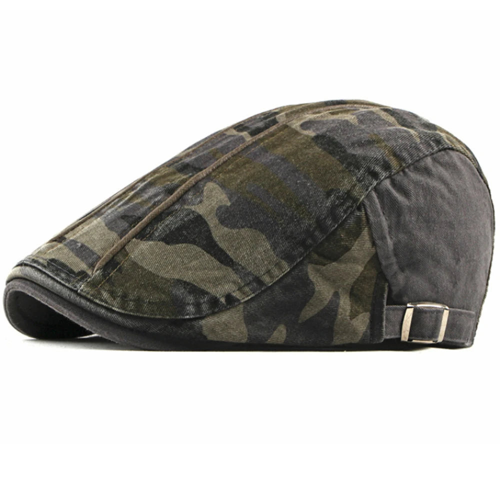 Hereford Print Artist Beret in Grey