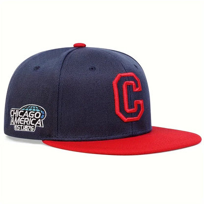 The Chicago | City Embroidery Cotton Snapback Cap | Urban Caps NZ