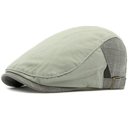 Peebles Patchwork Sun Beret in Light Grey