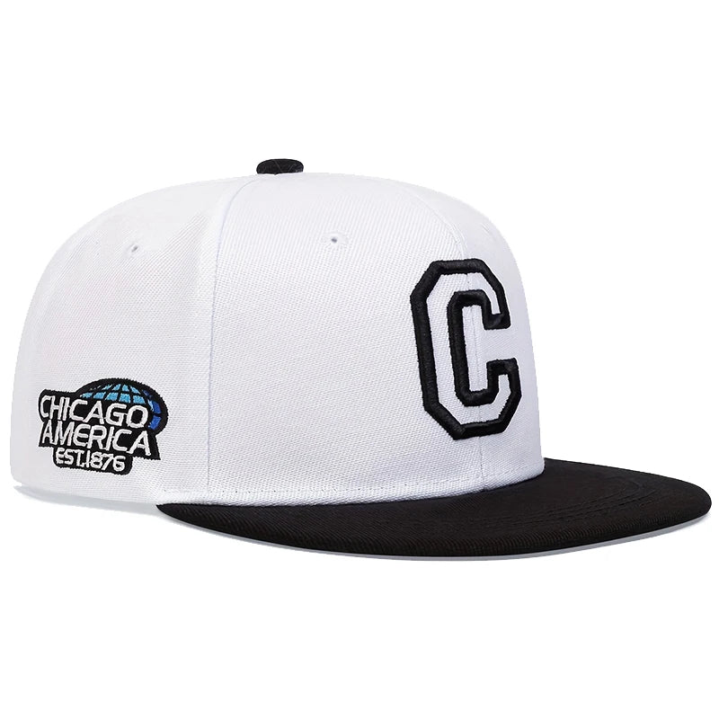 The Chicago | City Embroidery Cotton Snapback Cap | Urban Caps NZ