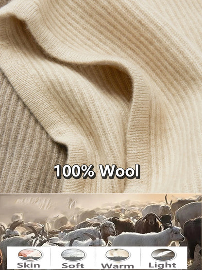 The Cairnwell | Women's 100% Wool Drawstring Balaclava Beanie | Urban Caps NZ