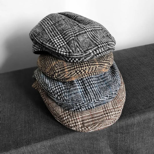 Canterbury Plaid Newsboy Cap