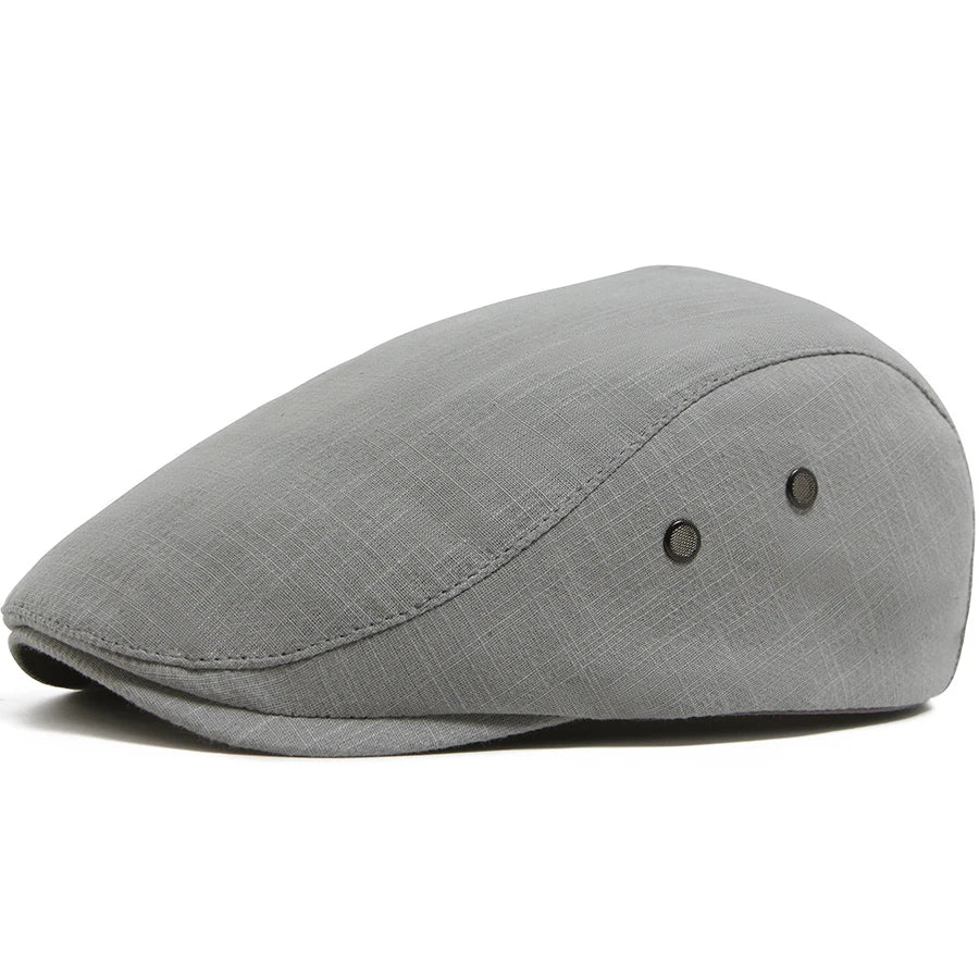 Breathable Linen Ivy Cap | Milan Driving Flat Cap | Urban Caps NZ