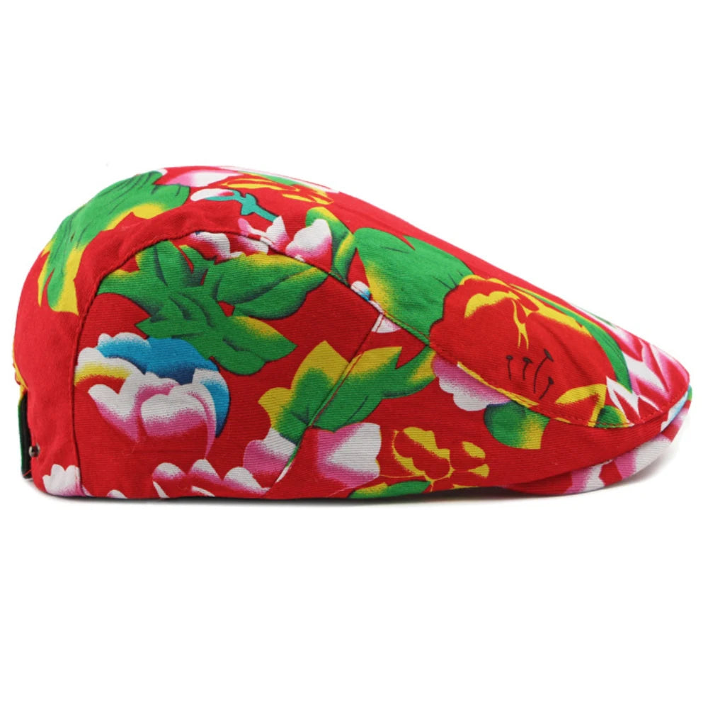 Milan Floral Print Beret