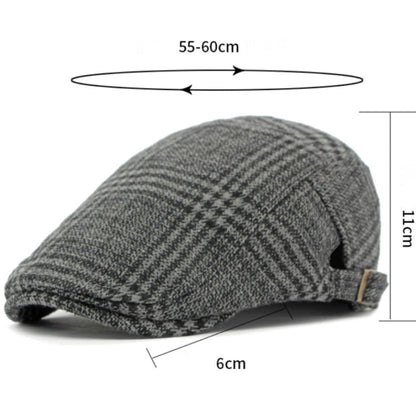Reading Plaid Artist Beret