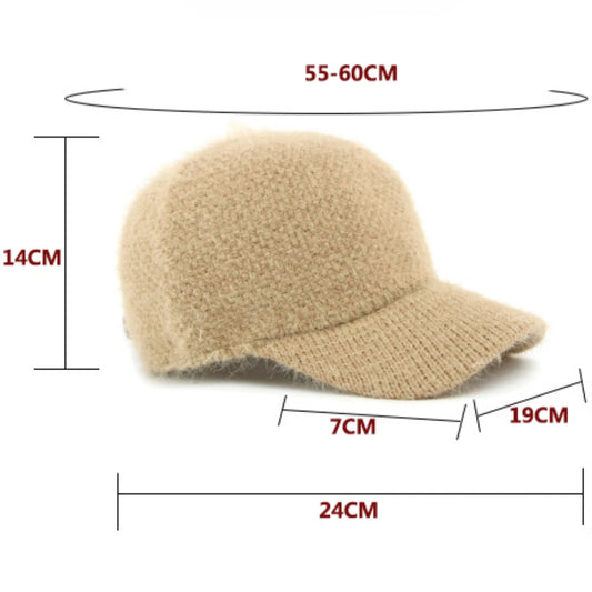 Bermondsey Rabbit Fur-Trim Baseball Cap