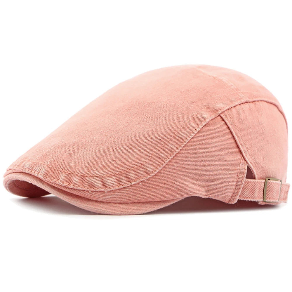 Falmouth Cotton Sun Beret in Pink