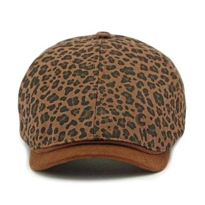 Biarritz Leopard-Print Beret