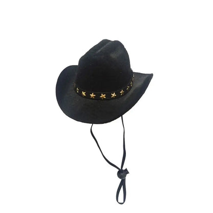 Pet cowboy hat shown in five colours