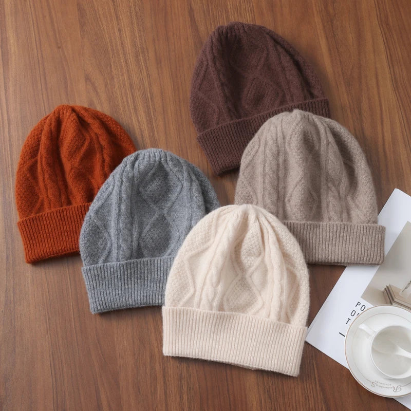 The Rhombus | Merino Wool Rhombus Pattern Street Beanie | Urban Caps NZ