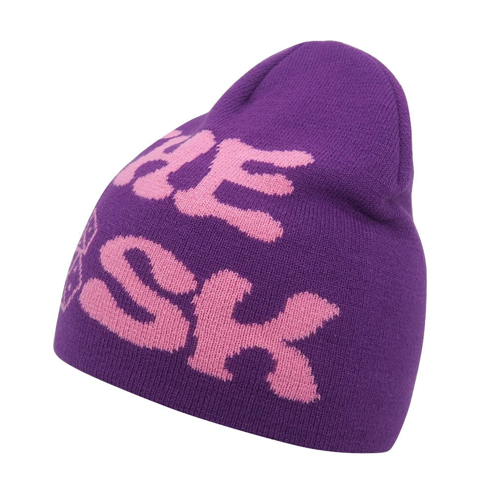 The Skullcap | Y2K Letter Knitted Hip Hop Beanie | Urban Caps NZ