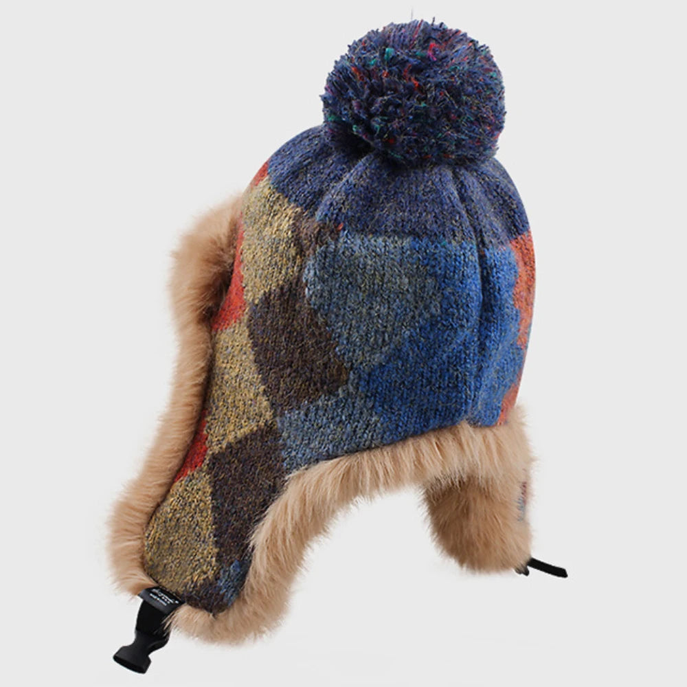Svalbard Fluffy Fur Trapper Hat