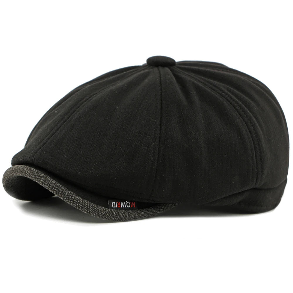 Conwy Wool Artist Beret in Black