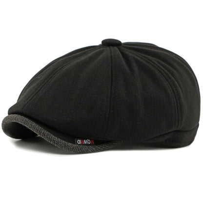 Conwy Wool Artist Beret in Black