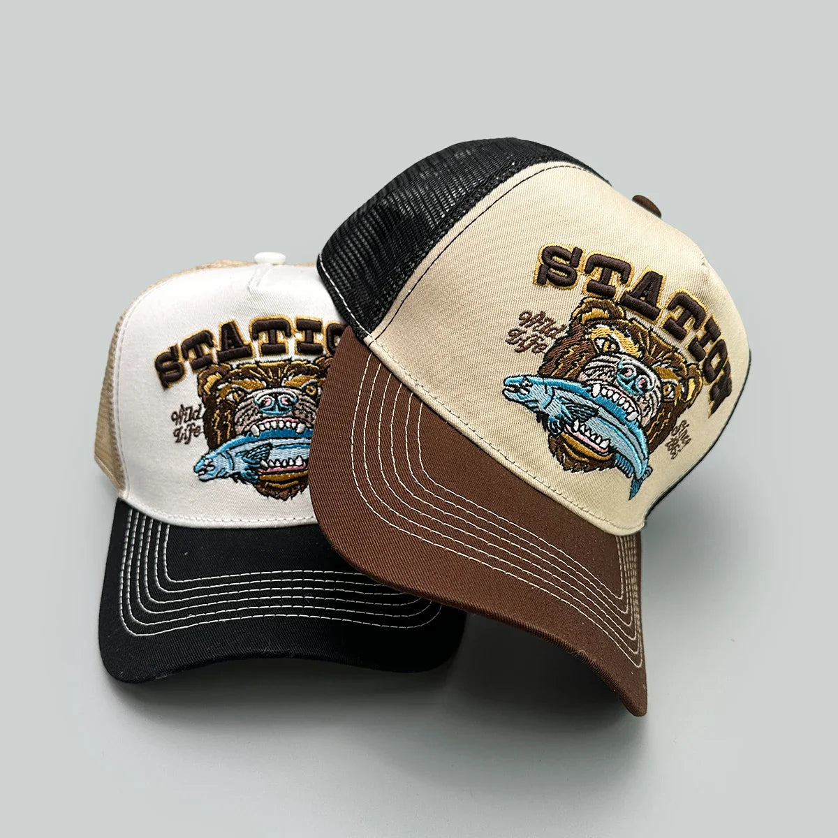 Yellowstone Wildlife Embroidered Cap