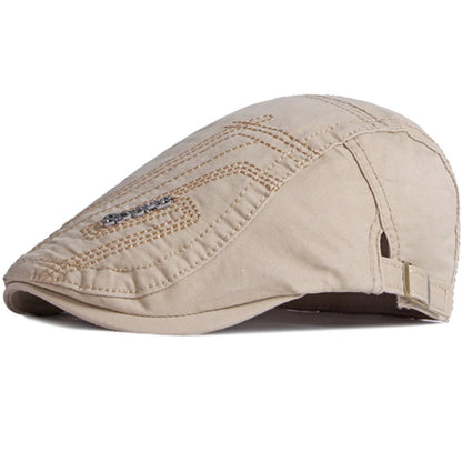 Guildford Letter-Pattern Beret in Khaki