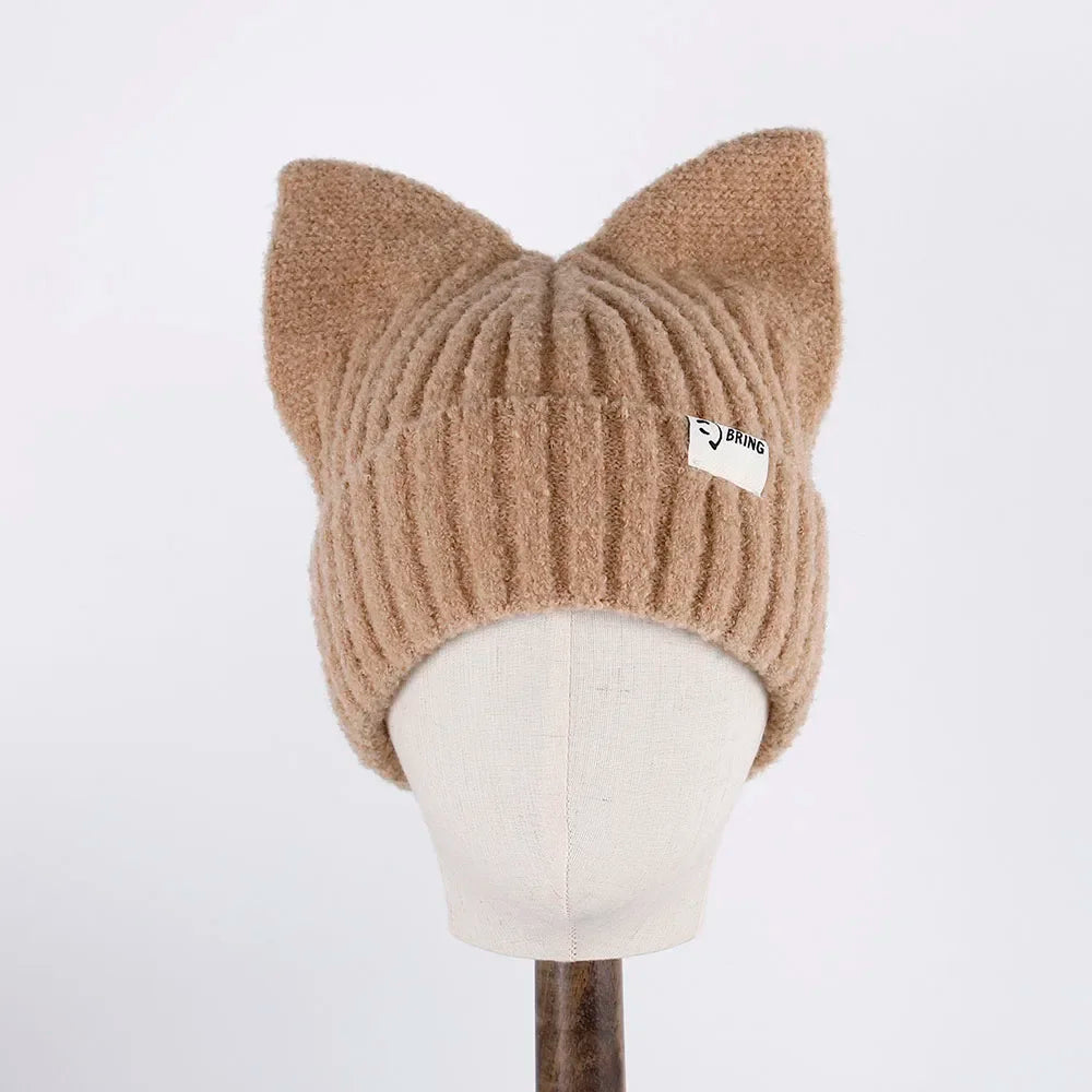 Whimsy Rabbit Ear Balaclava in Khaki