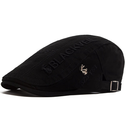 Embroidered Cotton Ivy Cap | Traditional Country Flat Cap | Urban Caps NZ