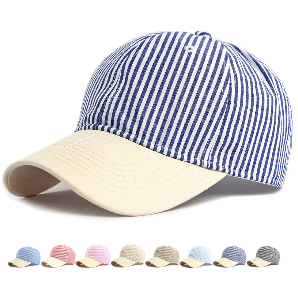 Putney Striped Sun Cap